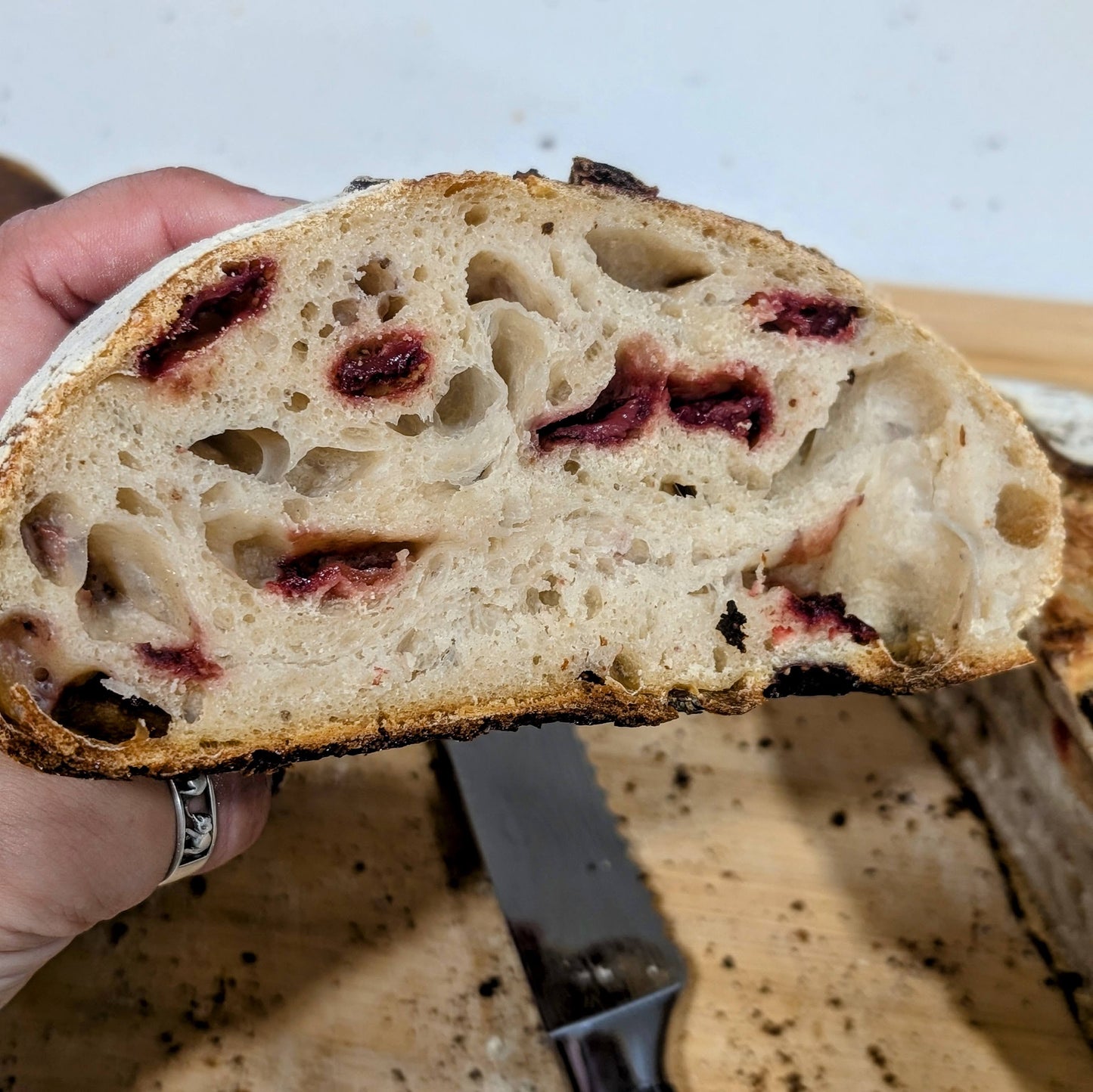 Bloodberry Charm Strawberry Sourdough Loaf