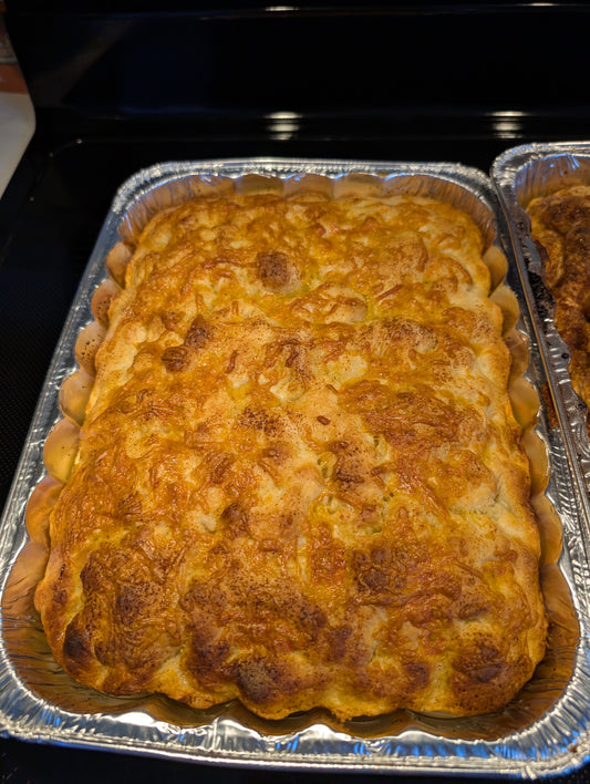 Vampire Repellent Garlic Cheddar Focaccia