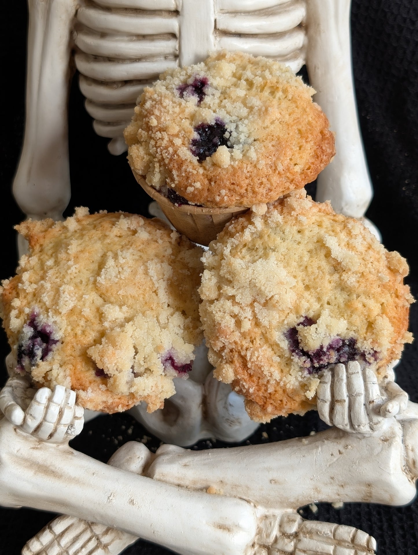 Twilight Tartness Blueberry Sourdough Muffins
