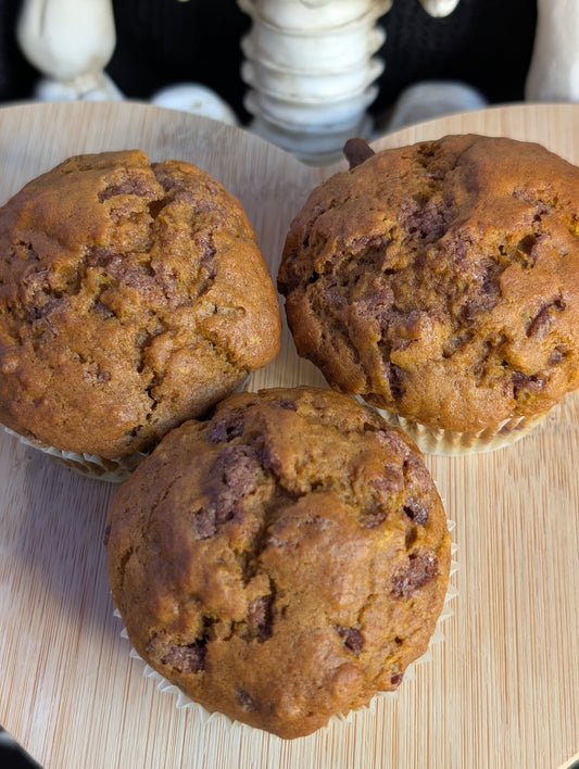 The Harvest Omen - Pumpkin Cinnamon Chip Muffins